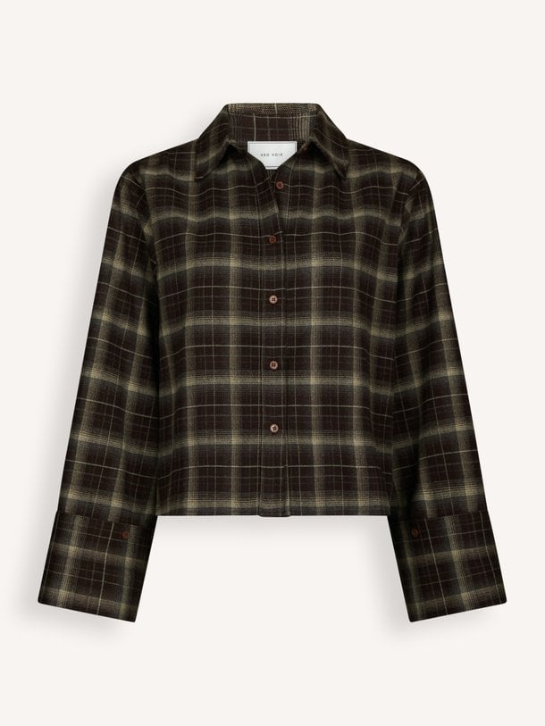 Jaylin, viscosemix geruite blouse