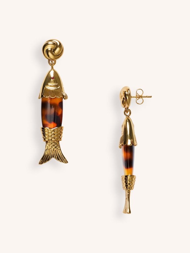 Big Catch Earrings Big catch, vergulde oorbellen