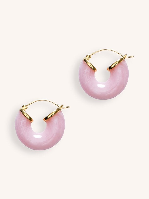 Big Swell Hoops Big swell, vergulde oorbellen