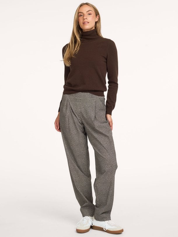 Marlonneke tweed look trousers Marlonneke, heavy travel jersey broek