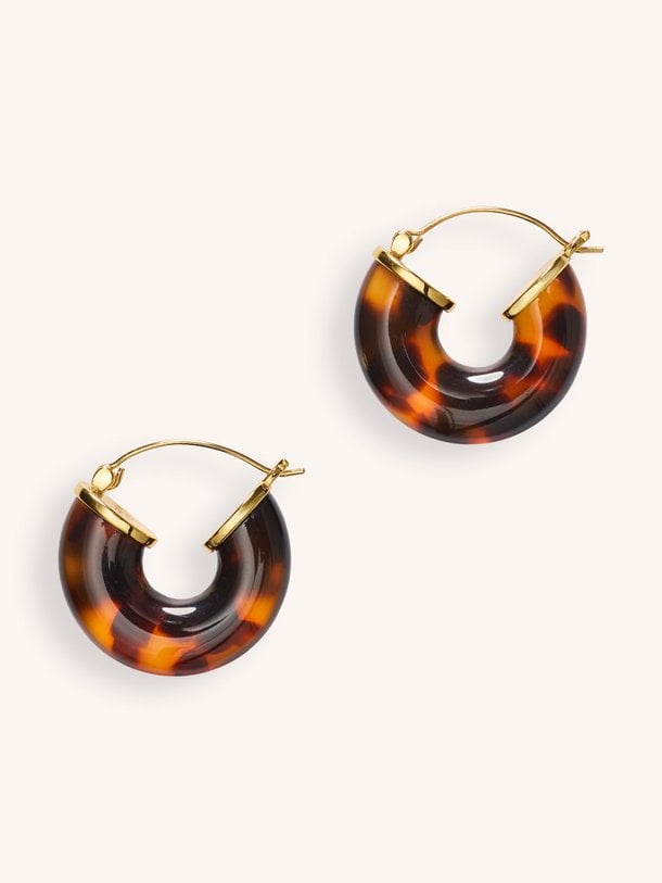 Big Swell Hoops Big swell, vergulde oorbellen