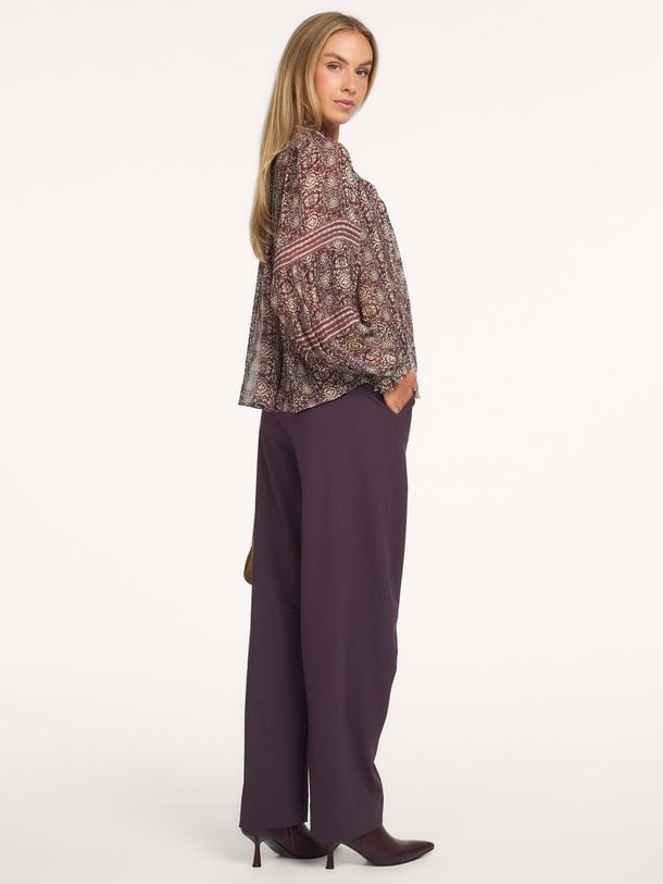 Marlis, bonded travel jersey barrel fit broek