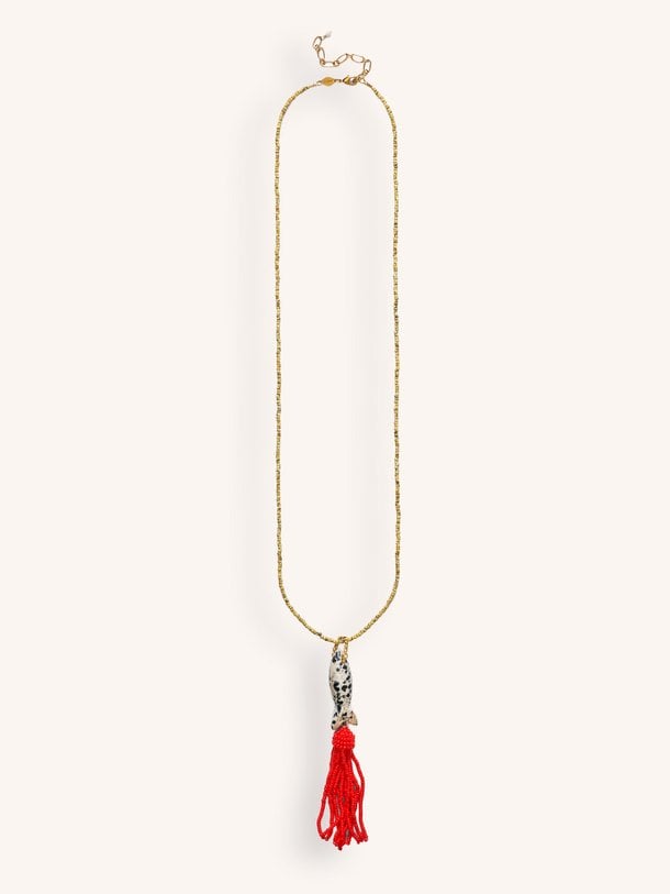Tassel Fishy Necklace Tassel fishy, kralen ketting