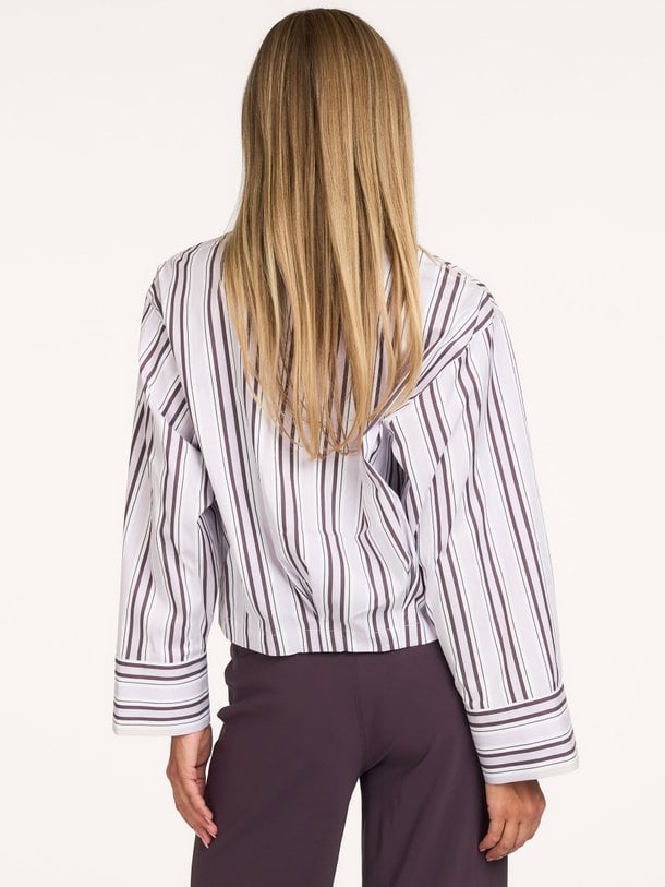 Erina stripe blouse Erina, katoenmix gestreepte blouse