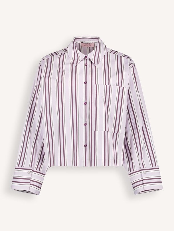 Erina stripe blouse Erina, katoenmix gestreepte blouse