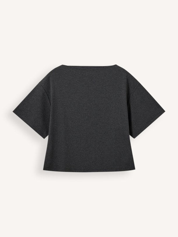 TEASW BOATNECK T-SHIRT Tea, katoenmix T-shirt