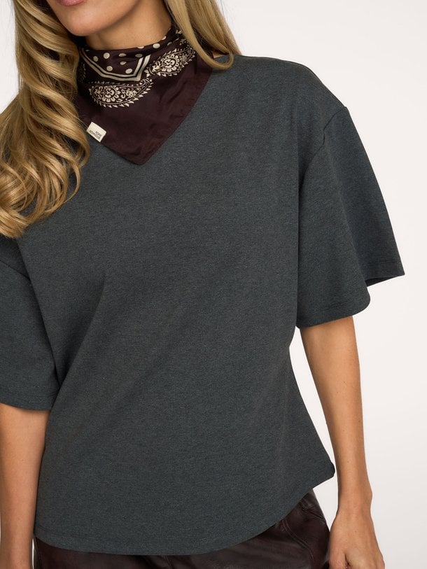 TEASW BOATNECK T-SHIRT Tea, katoenmix T-shirt