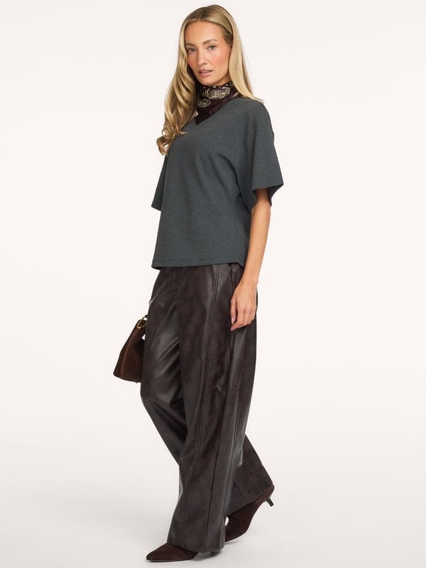 TEASW BOATNECK T-SHIRT Tea, katoenmix T-shirt