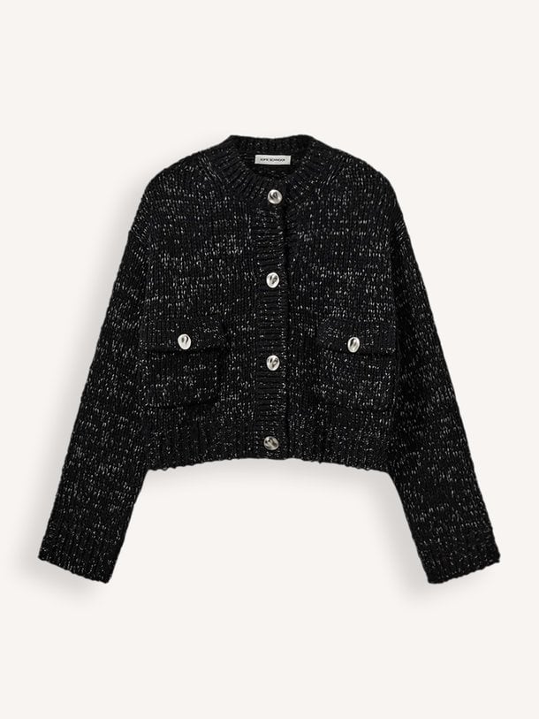 Pila, wolmix vest met lurex