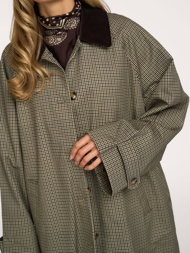 FILLIESW RELAXED COAT Fillie, katoenen geruite jas