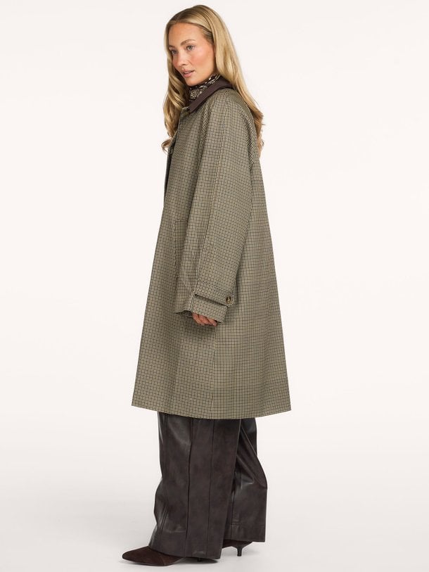 FILLIESW RELAXED COAT Fillie, katoenen geruite jas