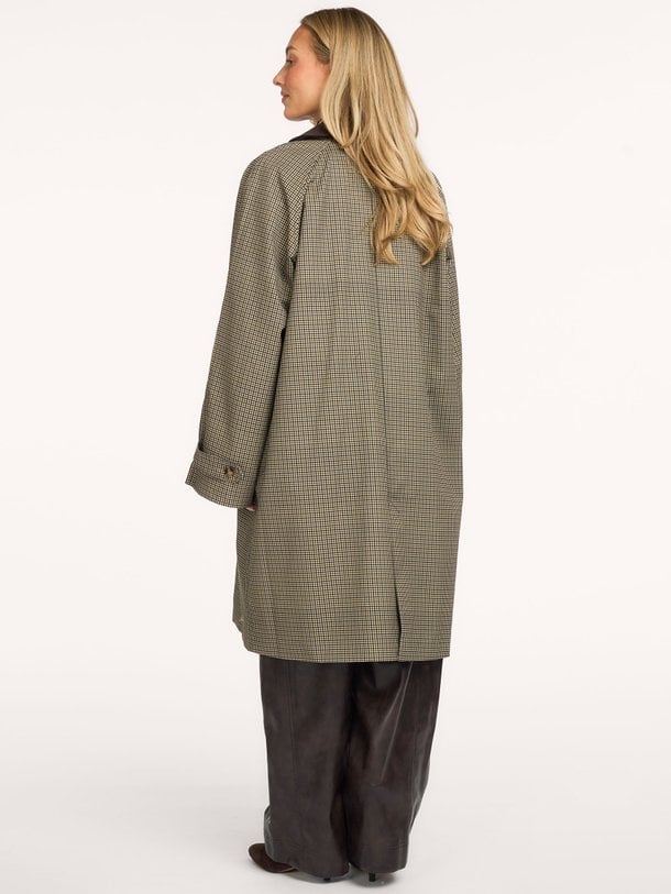 FILLIESW RELAXED COAT Fillie, katoenen geruite jas