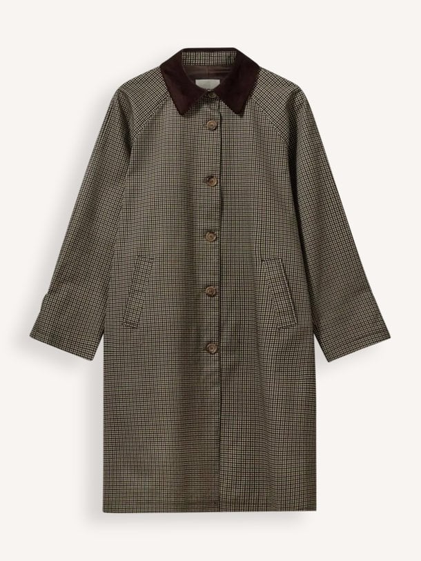 FILLIESW RELAXED COAT Fillie, katoenen geruite jas