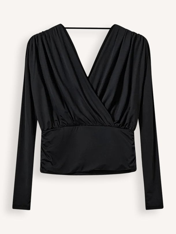 BRIANNASW LONG-SLEEVED V-NECK TOP Brianna, jersey top