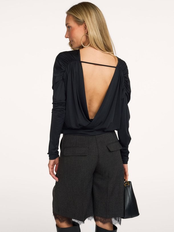 BRIANNASW LONG-SLEEVED V-NECK TOP Brianna, jersey top