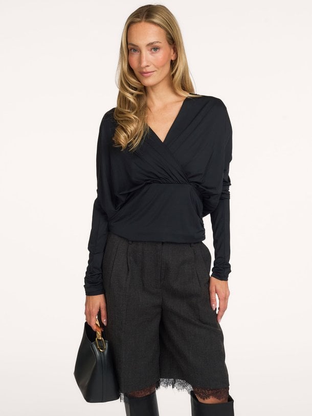 BRIANNASW LONG-SLEEVED V-NECK TOP Brianna, jersey top