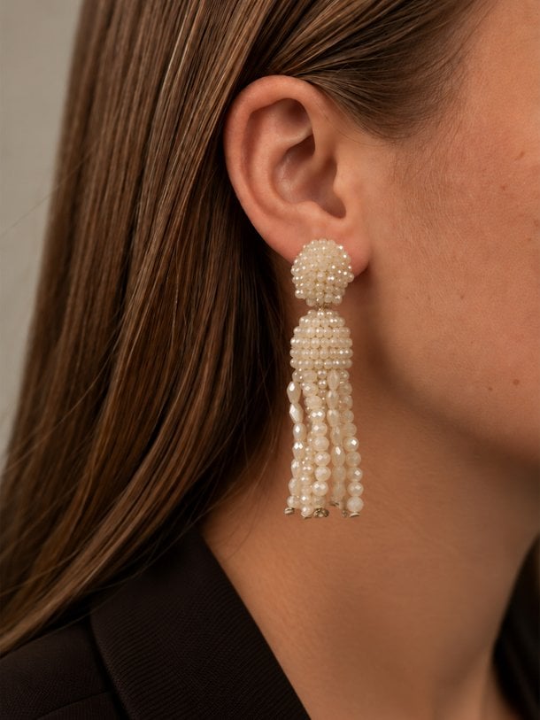 Jellyfish Beaded, vergulde oorstekers