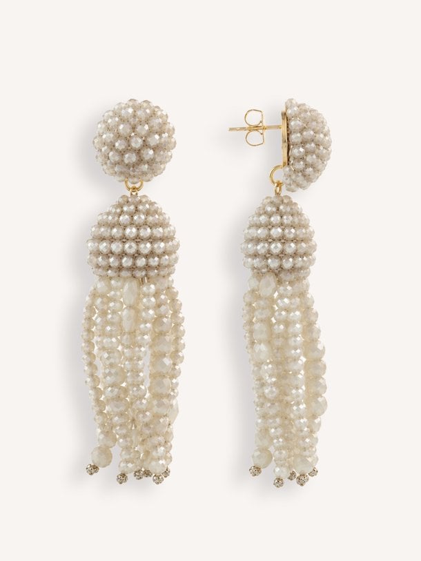 Jellyfish Beaded, vergulde oorstekers