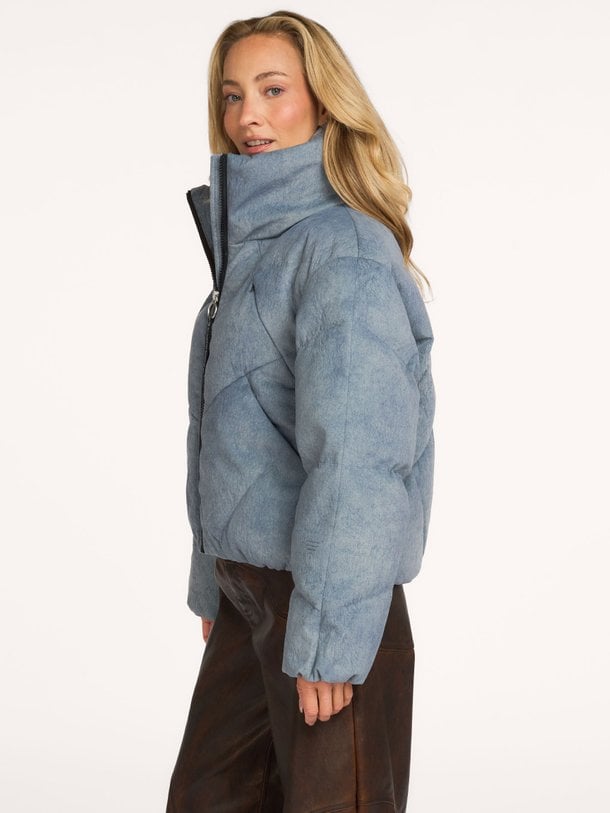 Qw616 Qw616, suède look technische puffer