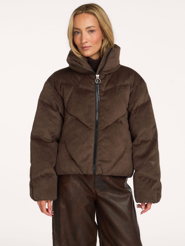 Qw616 Qw616, suède look technische puffer