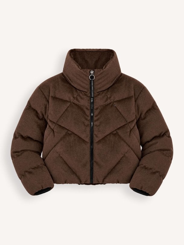 Qw616 Qw616, suède look technische puffer