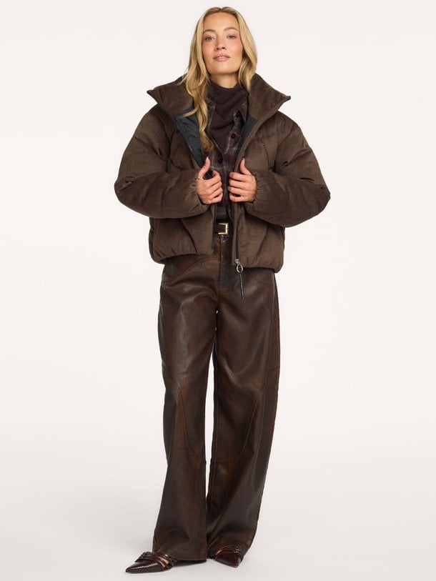 Qw616 Qw616, suède look technische puffer