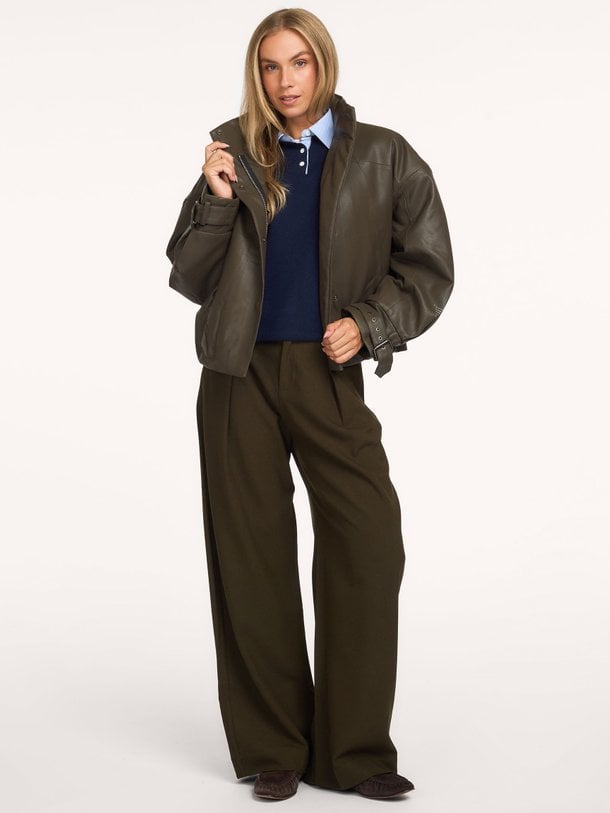 Qw605 Qw605, viscose leatherlook jack