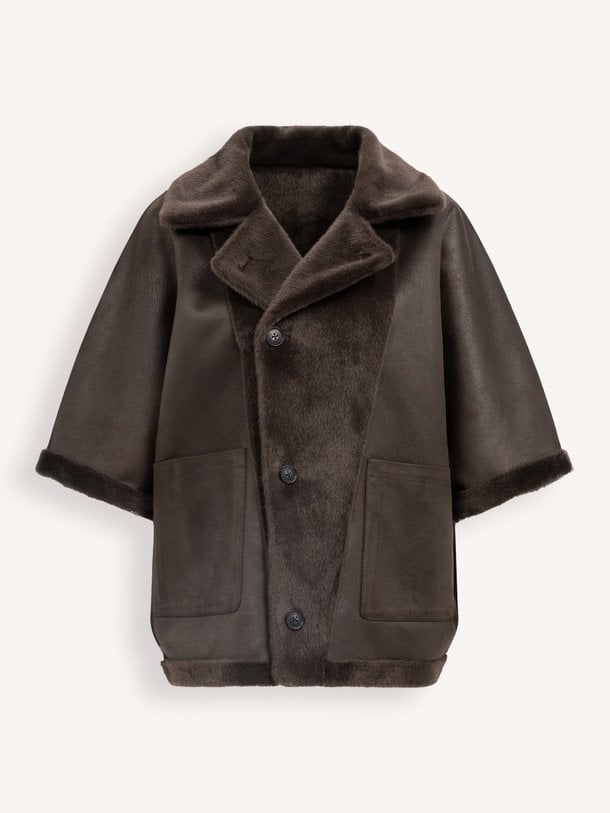 02-009089-610 Fake fur reversible jas