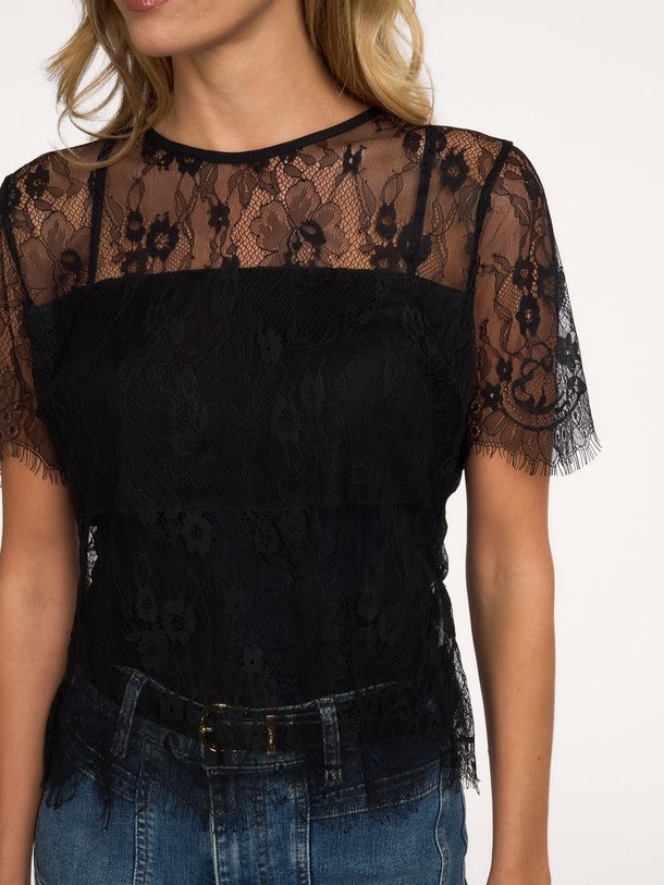 CMLEA-BLOUSE Lea, geweven kanten top