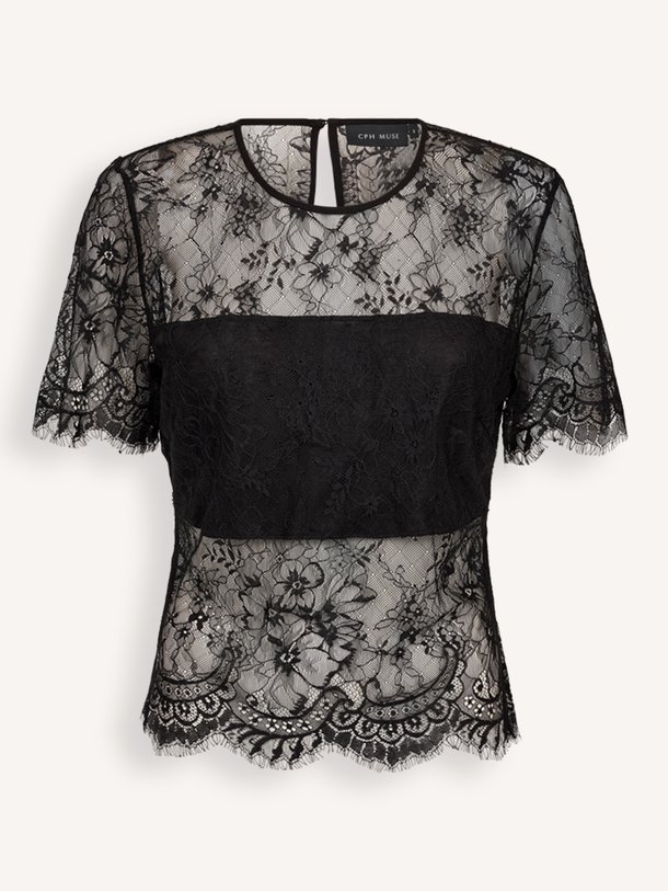 CMLEA-BLOUSE Lea, geweven kanten top