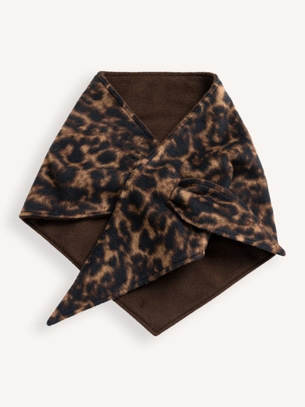 03-501063-610 Geweven leopard sjaal