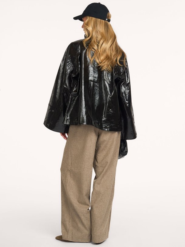 CMNOIR-JACKET Noir, lederen jack