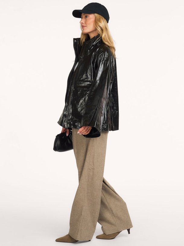 CMNOIR-JACKET Noir, lederen jack