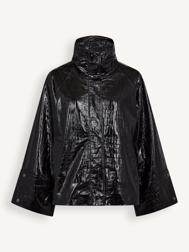 CMNOIR-JACKET Noir, lederen jack