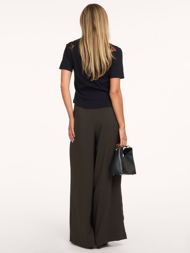 CMMUSE-TEE Muse, organic cotton T-shirt met kant