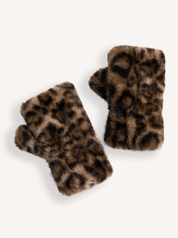 Fake fur handschoenen