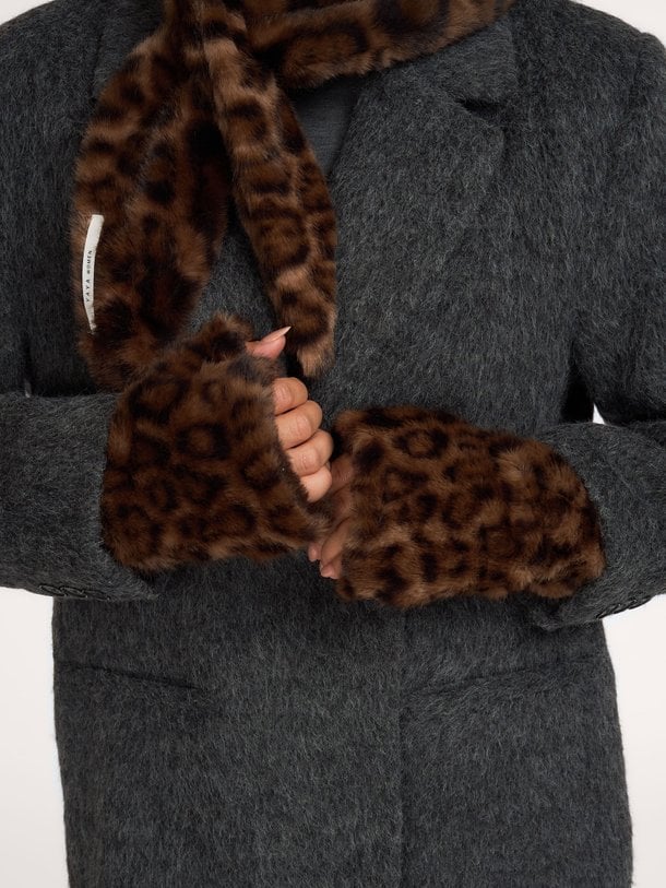 Fake fur handschoenen