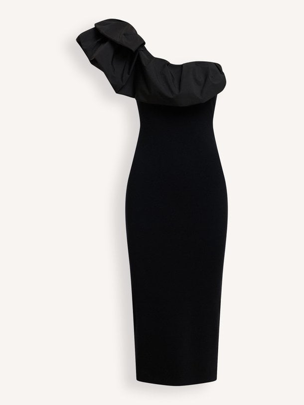 Klack, viscosemix one shoulder jurk
