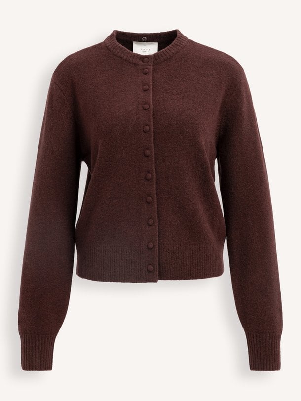 01-010185-610 Wolmix vest met afneembare kraag