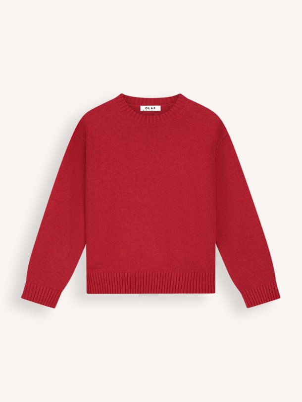ESSENTIAL KNITTED CREWNECK Wolmix trui