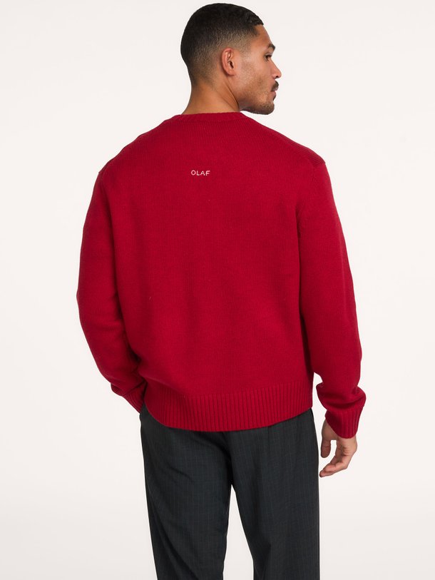 ESSENTIAL KNITTED CREWNECK Wolmix trui