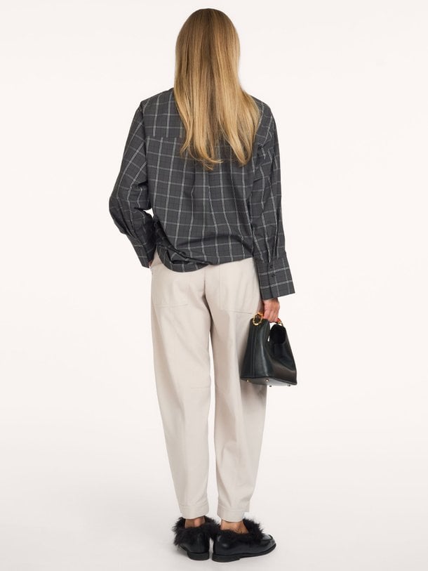 Aurora, viscosemix geruite blouse