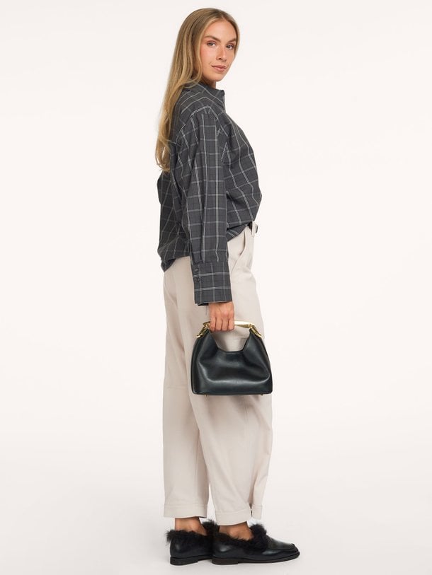 Aurora, viscosemix geruite blouse