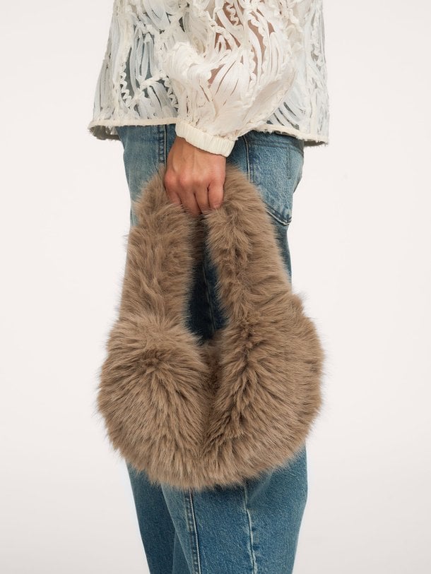 03-009134-610 Fake fur schouder-/handtas