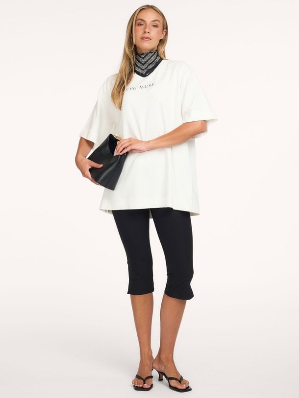 Muse, organic cottonmix oversized logo T-shirt