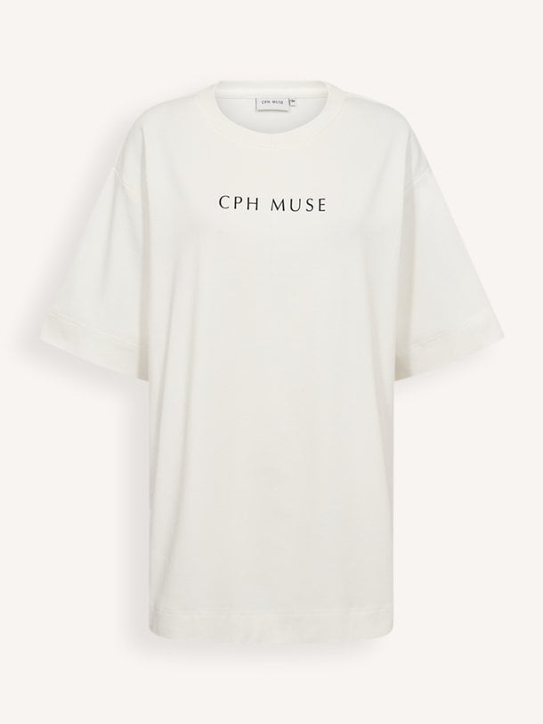 Muse, organic cottonmix oversized logo T-shirt