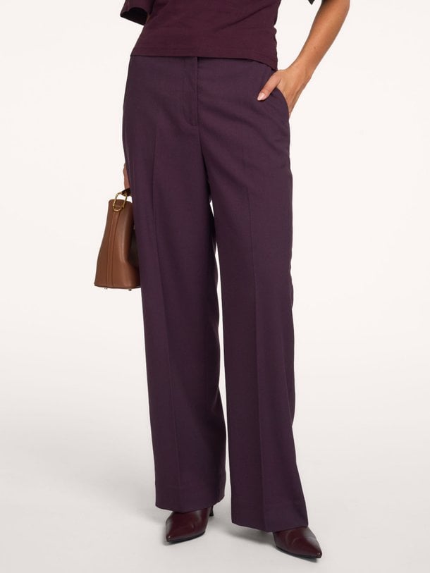 CMTAILOR-PANTS Tailor, viscosemix wide leg pantalon