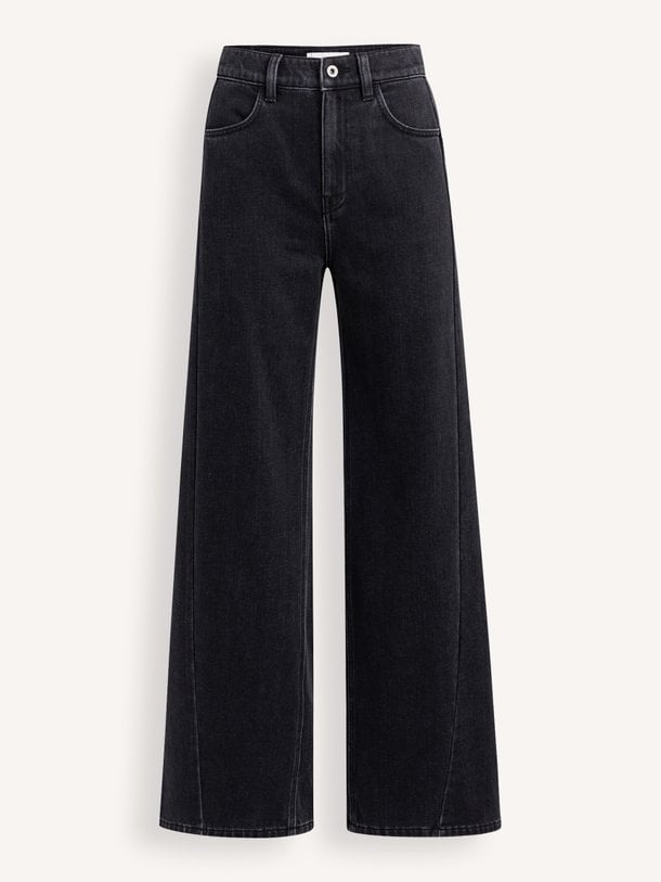 High waist wide leg jeans