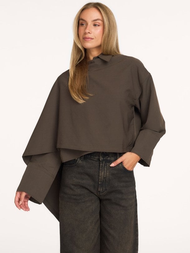 MelvaCC Cape Shirt Melva, viscosemix cape top