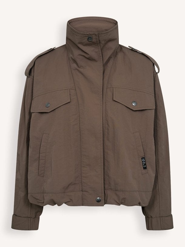 AlinaCC Double Funnel Neck Jacket Alina, katoenmix jack